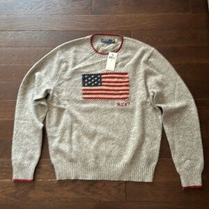 Men’s Large Polo Ralph Lauren Flag Sweater